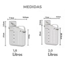 Pote Premium Hermético Copo Medidor Pezzi – Dosador e Armazenamento Prático