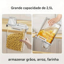 Pote Premium Hermético Copo Medidor Pezzi – Dosador e Armazenamento Prático