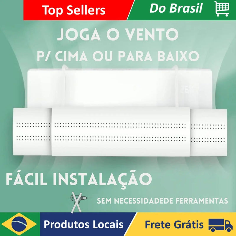 Defletor de Ar para Ar-Condicionado | Direcione o Vento com Conforto e Precisão | QUEIMA ESTOQUE 🔥