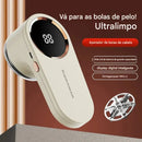 Limpador Elétrico de Pelos de Roupas com Tela LED Digital e Carregamento USB — Remove Fiapos e Bolinhas Instantaneamente!