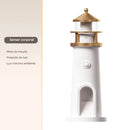 Moon Lighthouse™ – Luminária Noturna com Projeção Lunar, Sensor de Movimento, Música Bluetooth e Controle de Luz