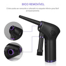 Soprador Elétrico Portátil de Alta Potência – Limpeza Profunda para PC, Carro e Casa