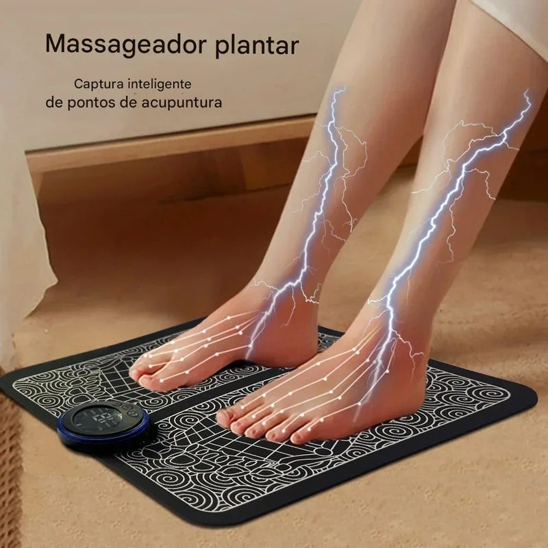 Massageador Elétrico de Pés e Músculos — Relaxamento Profundo para Casa, Esporte e Bem-Estar Diário