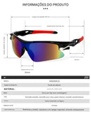 Óculos de Ciclismo Riderace RR7427 – Proteção UV400, Antivento, Estilo Esportivo Unisse