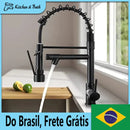 Torneira Gourmet  360° com Água Quente e Fria — Design Premium em Liga de Zinco