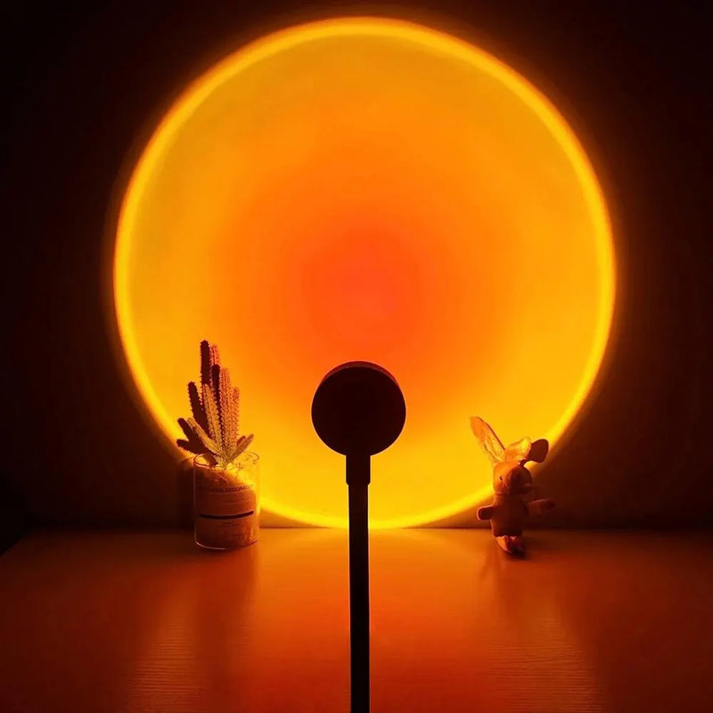 Luz Ambiente Pôr do Sol USB – Atmosfera Aconchegante em Instantes