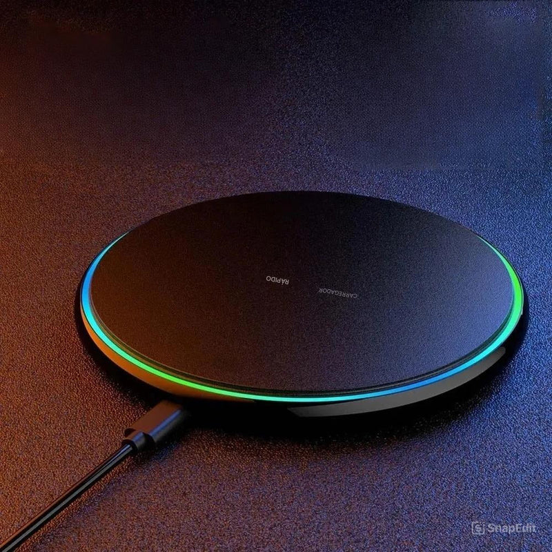 Carregador Sem Fio 30W Ultra Rápido + Brinde