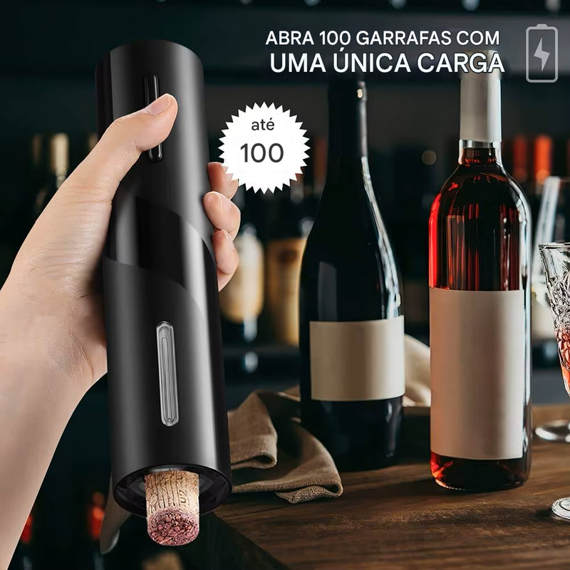 ZAVINIQ Premium – O Abridor de Vinho Elétrico Mais Desejado + 3 Brindes Grátis