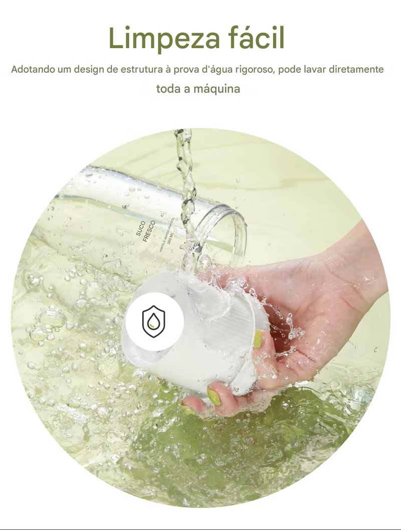 JuiceJet™– Garrafa Mixer Inteligente com Recarregamento Magnético e Design Portátil Sem Fio + Brinde