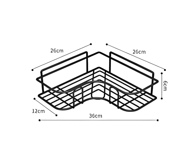 Kit 2 Prateleiras de Parede com Adesivo - Organização Prática para Banheiro, Cozinha e Lavanderia