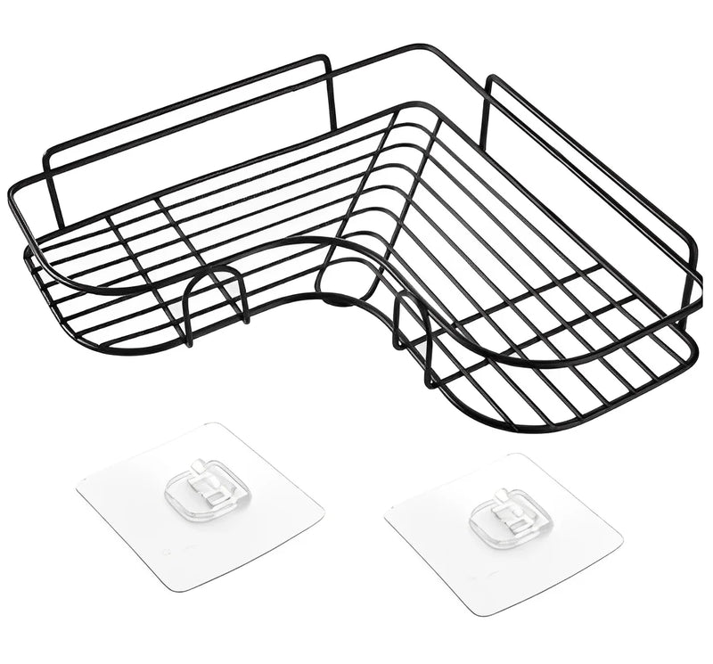 Kit 2 Prateleiras de Parede com Adesivo - Organização Prática para Banheiro, Cozinha e Lavanderia