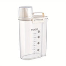 Pote Premium Hermético Copo Medidor Pezzi – Dosador e Armazenamento Prático