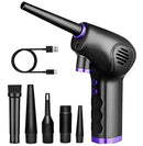 Soprador Elétrico Portátil de Alta Potência – Limpeza Profunda para PC, Carro e Casa