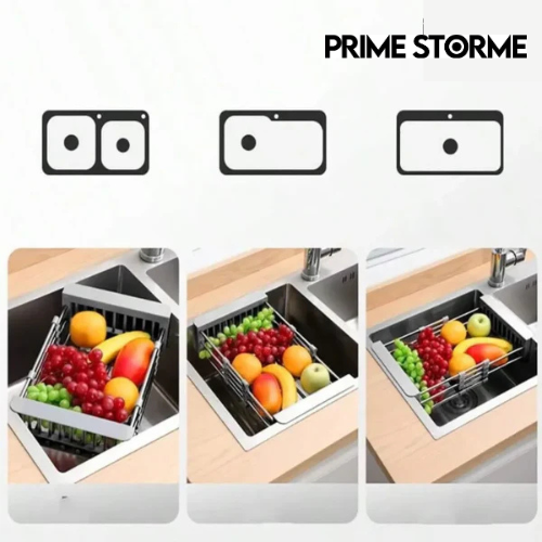 Escorredor de Pia de Cozinha Ajustável