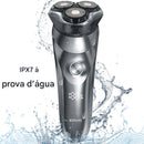 Barbeador Elétrico SOEYE 3D inteligente  – Compacto, IPX7 à Prova D’Água + Brinde