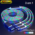Cabo 3 em 1 Magnético com LED – Carregue Tudo + Oferta Imperdível!