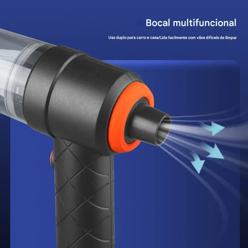 Aspirador Sem Fio 9000Pa  — Ultra Potente, Compacto e Versátil para Limpeza Profissional em Qualquer Lugar