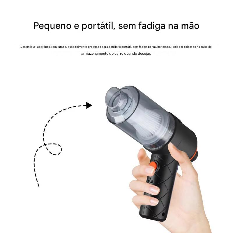 Aspirador Sem Fio 9000Pa  — Ultra Potente, Compacto e Versátil para Limpeza Profissional em Qualquer Lugar