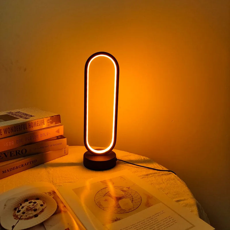 Luminária de Anel LED com 3 Tons de Luz – Elegância e Conforto para Seu Quarto!