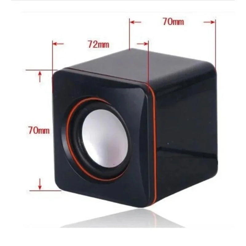 Mini Alto-Falante 2.0 USB 6W - Som Potente e Compacto para Seu Laptop