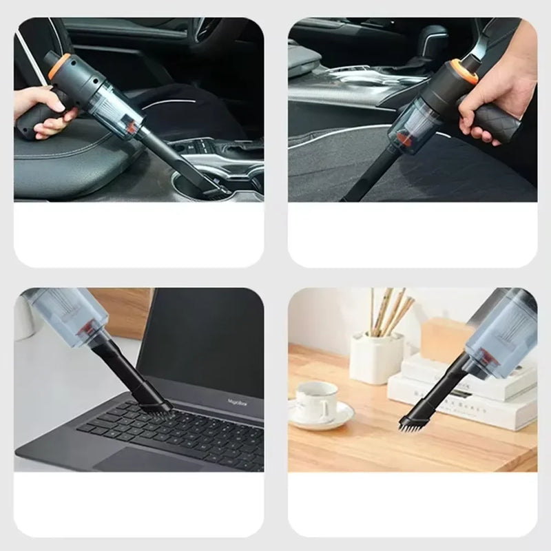 Aspirador Sem Fio 9000Pa  — Ultra Potente, Compacto e Versátil para Limpeza Profissional em Qualquer Lugar