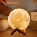 Luminária LED de Anel 3 Cores - Luz de Noite para Quarto e Sala de Estar, Ajuste de Brilho