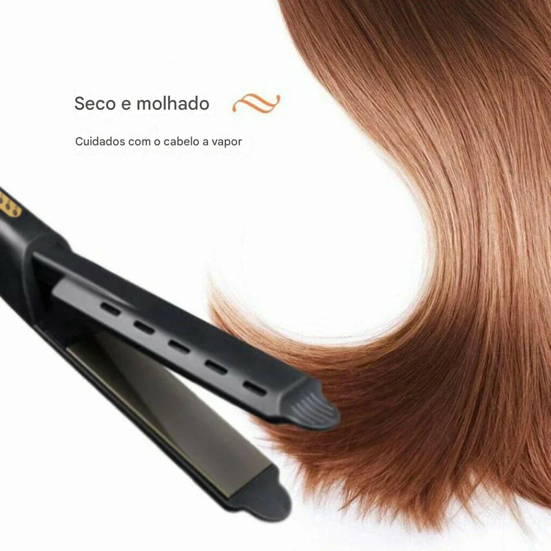 RadiantLuxe®— A Única Chapinha que Trata Enquanto Alisa | Queima Estoque🔥