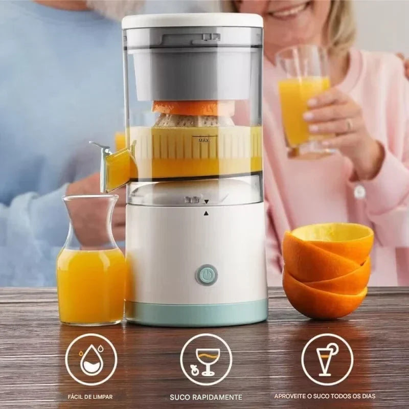 Espremedor Elétrico Inteligente Pezzi™ – Suco Natural com 1 Toque - Queima Estoque🔥