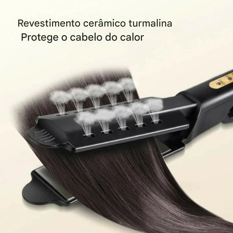 RadiantLuxe®— A Única Chapinha que Trata Enquanto Alisa | Queima Estoque🔥