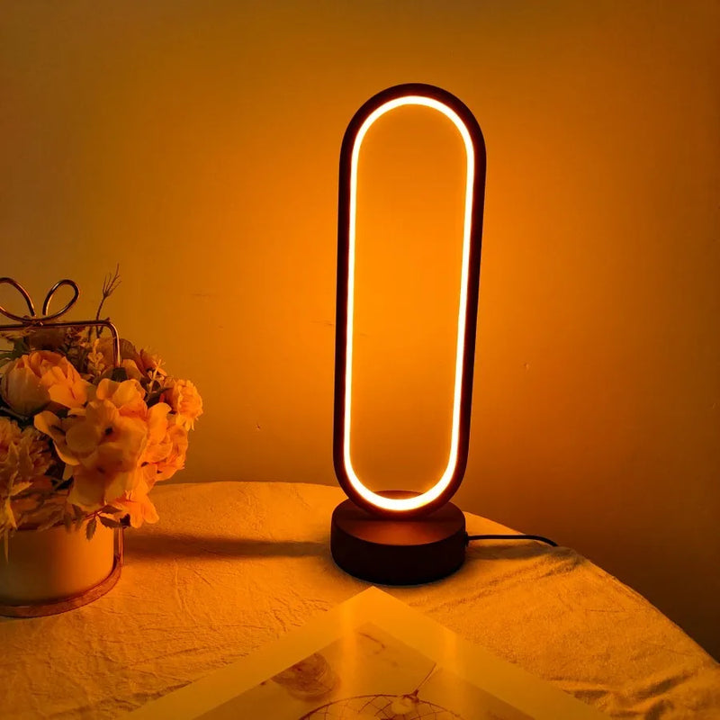 Luminária de Anel LED com 3 Tons de Luz – Elegância e Conforto para Seu Quarto!