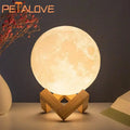 Luminária LED de Anel 3 Cores - Luz de Noite para Quarto e Sala de Estar, Ajuste de Brilho