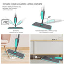 Mop Aqlo Profissional Deslizante — Microfibra Premium com Cabo Telescópico + 6 Panos Brindes