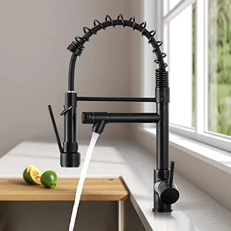 Torneira Gourmet  360° com Água Quente e Fria — Design Premium em Liga de Zinco