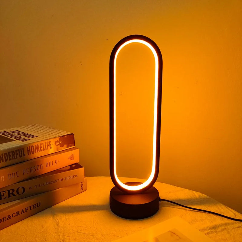 Luminária de Anel LED com 3 Tons de Luz – Elegância e Conforto para Seu Quarto!