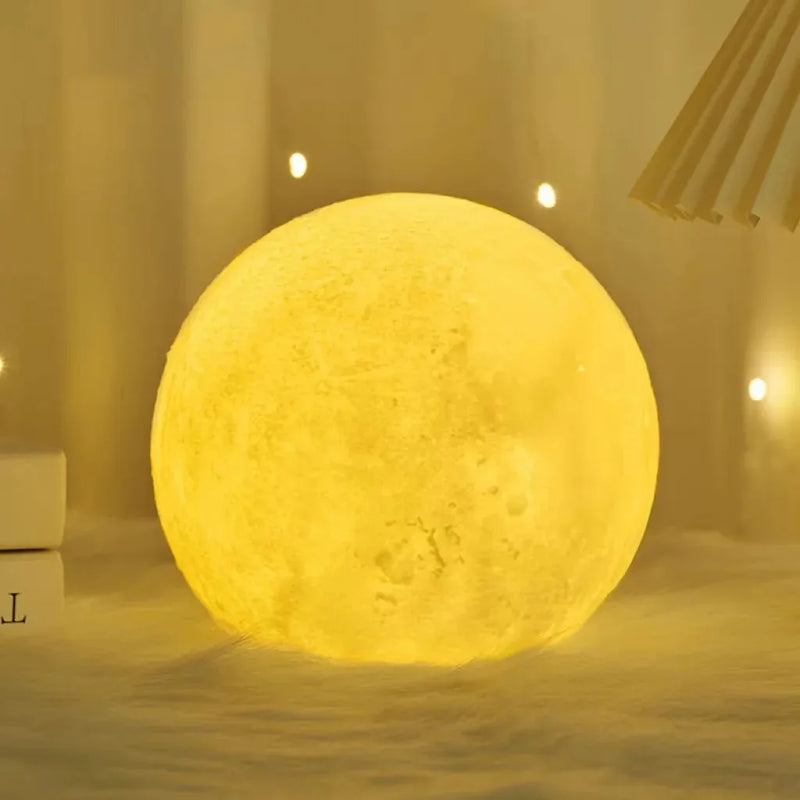 Luminária LED de Anel 3 Cores - Luz de Noite para Quarto e Sala de Estar, Ajuste de Brilho