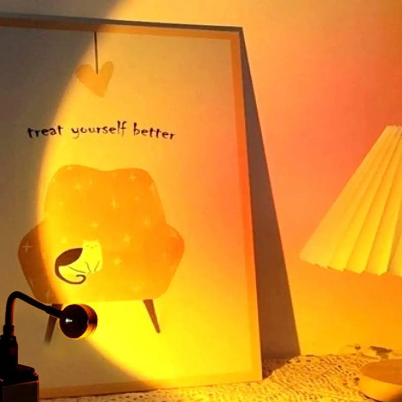 Luz Ambiente Pôr do Sol USB – Atmosfera Aconchegante em Instantes