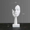 Linéa Nordic - Escultura de Rosto em Resina Estilo Nórdico Luxo