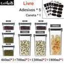 MaxOrganize™ – Kit de Potes Herméticos Empilháveis Premium | QUEIMA ESTOQUE 🔥