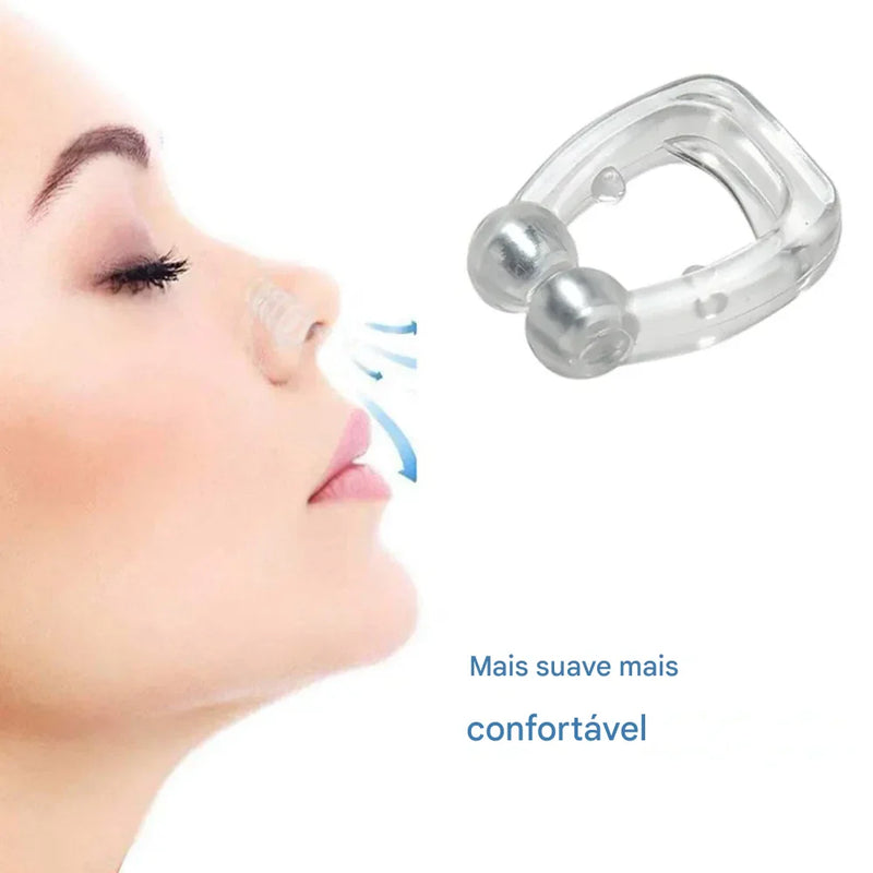 Clipe Nasal Magnético Anti-Ronco – Respire Melhor e Durma em Paz