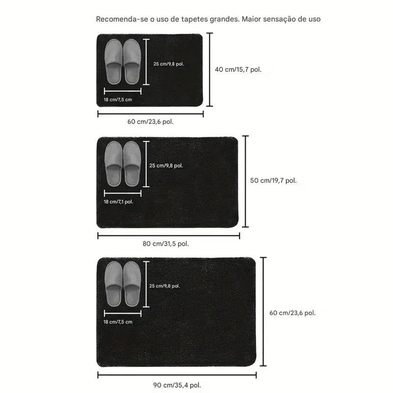 Tapete para Banheiro Antiderrapante - Prime
