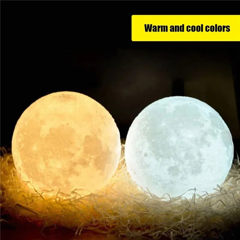 Luminária LED de Anel 3 Cores - Luz de Noite para Quarto e Sala de Estar, Ajuste de Brilho