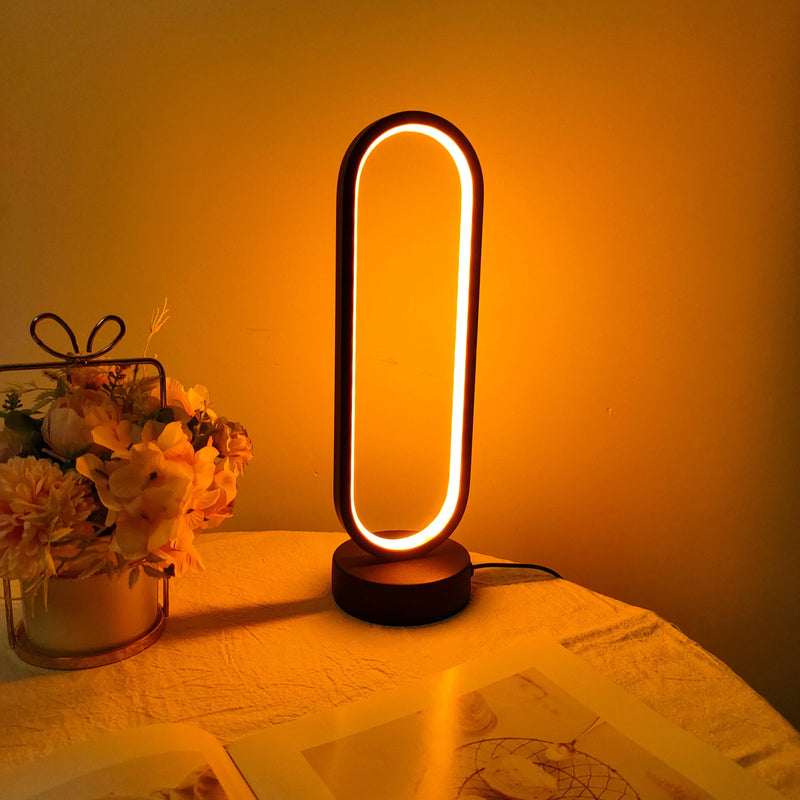 Luminária de Anel LED com 3 Tons de Luz – Elegância e Conforto para Seu Quarto!