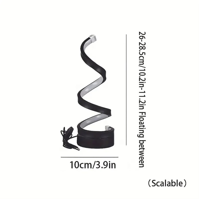 Luminea Lux™ – Luminária Espiral Moderna para Ambientes Sofisticados