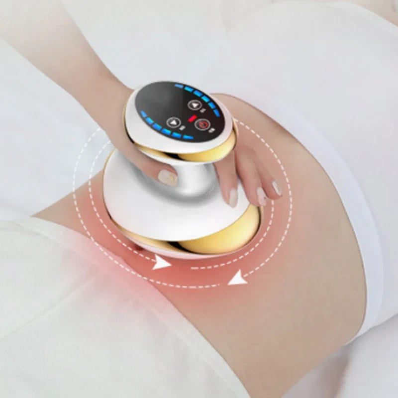 Massageador Elétrico Home Guasha com Sução a Vácuo, Aquecimento e Efeito Anticelulite - Redutor de Gordura e Relaxamento