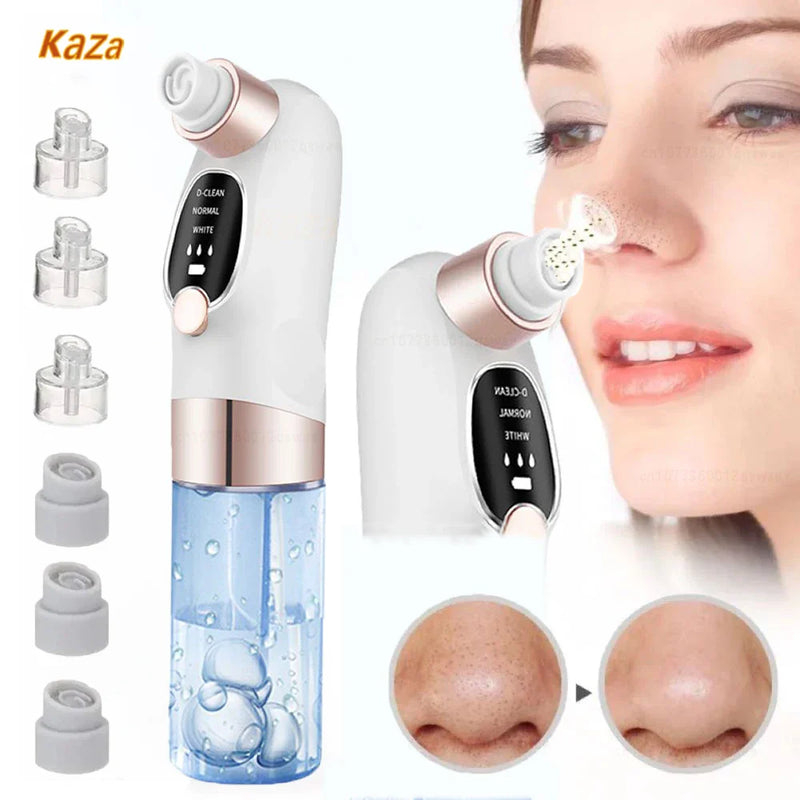 Removedor de Cravos Elétrico com Função de Sucção e Ciclo de Água - Limpeza Profunda de Poros, Acne e Cravos, USB Recarregável