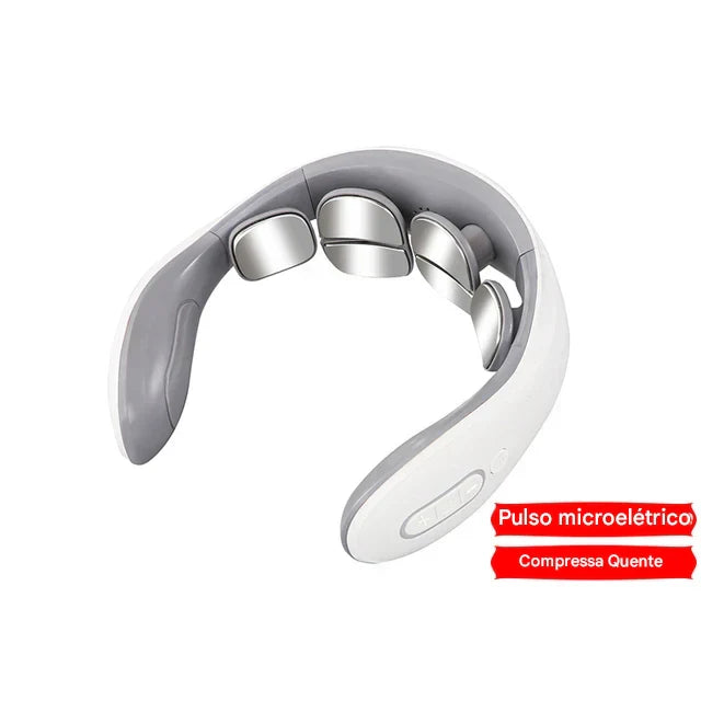 Massageador Cervical Inteligente – Alívio Instantâneo com Calor e Vibração 🔥Queima de estoque!🔥