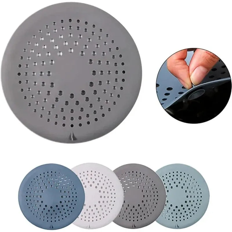 Protetor de Ralo em Silicone com Ventosa – Cobre Ralos de Pia e Banheira | Retém Cabelos e Resíduos – 15cm para Banheiro e Cozinha