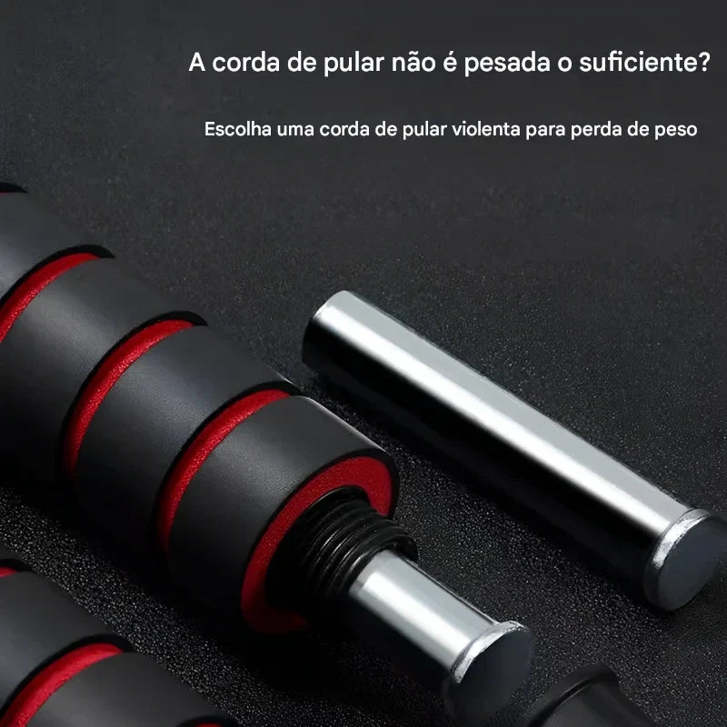 Corda de Pular Ajustável Steel Wire | Exercício Fitness, Tangle-Free para Treinamento em Casa