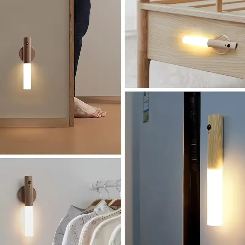 Luminária LED Inteligente com Sensor de Movimento: Iluminação Automática e Recarregável para Sua Casa