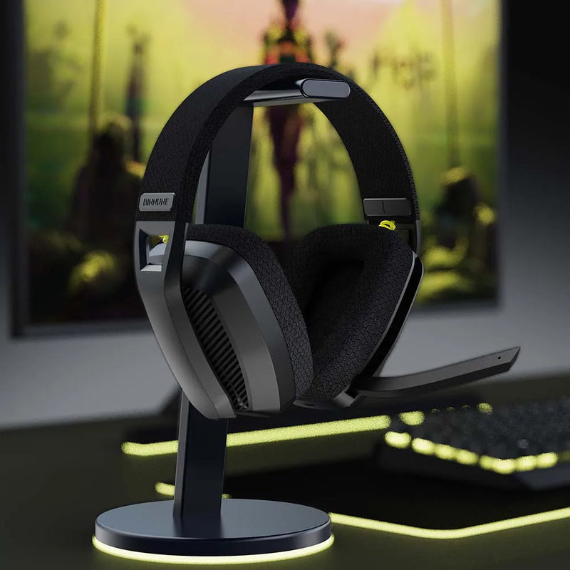 StrikeWave Pro™ – Headset Gamer Wireless 3D com ANC e Microfone ClearTalk